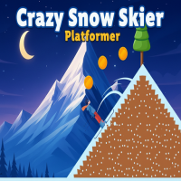 Play Crazy Snow Skier: Platformer now!