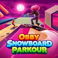 Play Obby Snowboard Parkour now!