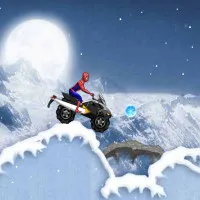 Play Game Spiderman Snow Scooter